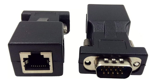 Adaptador Halokny Vga Macho A Rj45 Hembra, 15 Pines/cat6