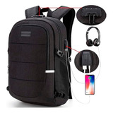 Mochila Antirrobo Impermeable Con Usb Para Laptop