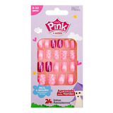 Unhas Postiças Infantil - Pink - Kiss New York