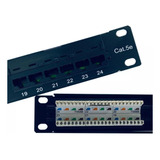 Patch Panel Categoria 5e 24portas Certifica Rede