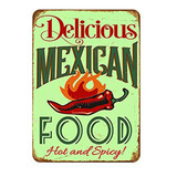 Molacai Delicious Food Cartel De Chapa Mexicana Metal Cafe -