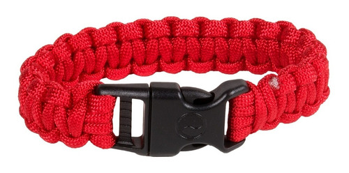 Manilla Pulsera De Supervivencia Paracord Egear 2,5 M Roja