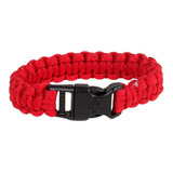 Manilla Pulsera De Supervivencia Paracord Egear 2,5 M Roja