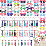El Juego De 80 Corbatas Para Mascotas Incluye 40 Corbatas Pa