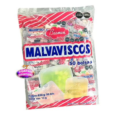 Bremen Malvavisco Mini Surtido de Colores 650 G - 50 Piezas | MercadoLibre