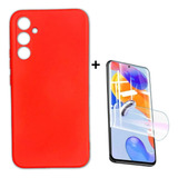 Carcasa Silicona Color Para Samsung A34 5g + Hidrogel