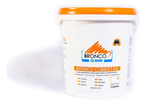 Bronco Cubierta Mapei Pintura Impermeabilizante