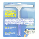 Ettore  Productos 2-step Squeegee Scrubber Combo Azul 12 In