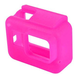 Capa Case Protetora Silicone Gopro Hero 5 6 7 Black Cor Rosa