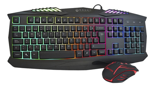 Kit De Teclado Y Mouse Naceb Gaming Na-617 Usb 