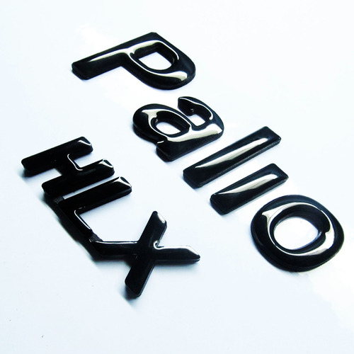 Emblemas Fiat Palio Hlx 1.8 Negros Repuestos Pega 3m Foto 2