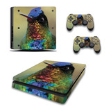 Skin Personalizado Para Ps4 Slim Pájaro (0653)