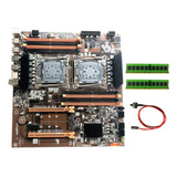 Placa Base Dual X99 Lga 2011 Con 2xrecc 8 Gb Ddr4 Ram +swit