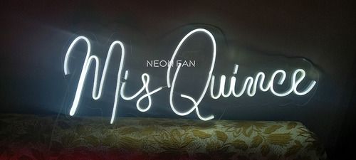 Cartel Neon Led Mis Quince -  Fiesta Cumpleaños . 