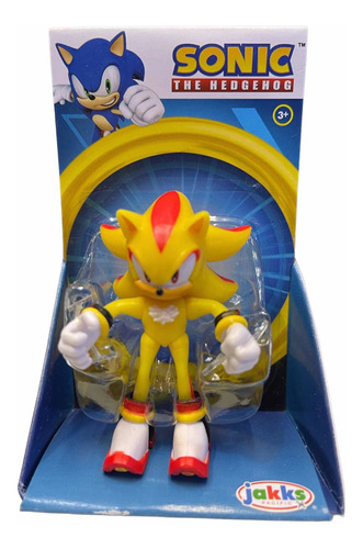 Figura Mini Super Sonic 7cm Sonic 30 Aniversario Jakks