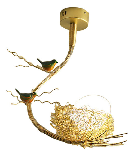 Lámpara De Techo Con Decoración De Pájaros Para Cocina,
