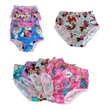 Pantaleta De Niña Reforzado De Princesas Pack De 12 Pzas