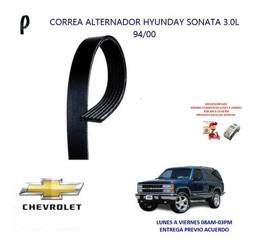 Correa Alternador Hyunday Sonata 3.0l 94-00 Foto 2