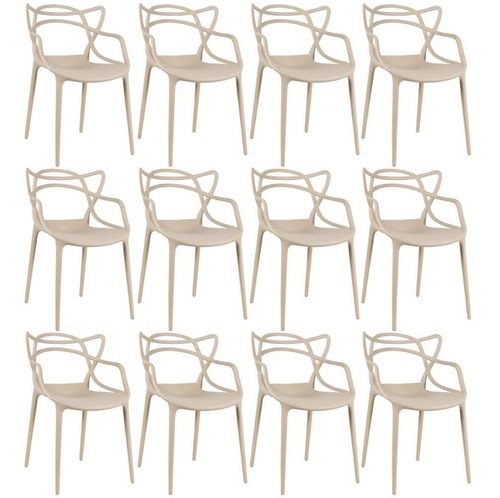 12 Cadeiras Allegra Cozinha Ana Maria Inmetro  Cores Cor Da Estrutura Da Cadeira Nude