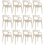 12 Cadeiras Allegra Cozinha Ana Maria Inmetro  Cores Cor Da Estrutura Da Cadeira Nude