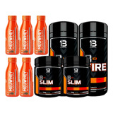 Combo 2x Kit Emagrecedor B Fire + B Slim + 5x Meuwhey+brinde