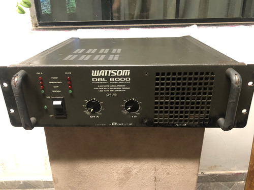 Amplificador Cíclotron Wattsom Dbl 6000 Em Bom Estado