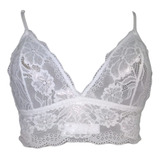 Corpiño Top  Bralette 34-1046 Encaje Sexy  Lenceria  Palermo