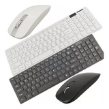 Kit Teclado E Mouse Wireless Sem Fio Ultra Slim 2.4g Ley-171