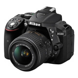  Nikon Kit D5300 + Lente 18-55mm Vr Dslr Color  Negro