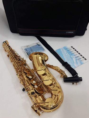 Saxofone Yamaha Yas-280 Alto Dourado Seminovo