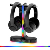 Soporte De Auriculares Rgb Para Juegos Dual, Soporte Para Au