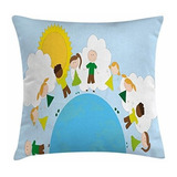 Fundas Para Edredones - Ambesonne World Throw Pillow Cojín, 