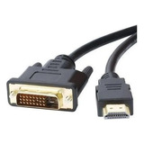 Cabo Adaptador Dvi Para Hdmi Monitor Notebook 5m