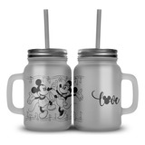 Mason Jar  Mickey Y Minnie San Valentin Modelo #3