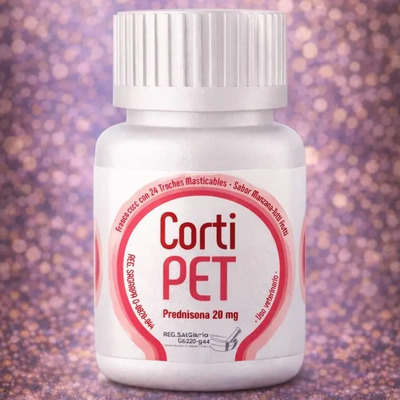 Suplemento Perros Cortipet 20mg, 24 Tabletas Rojo Santgar | Envío gratis