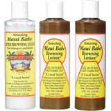 3pack Maui Babe Tanning Pack Locion Antesydespues D Broncear