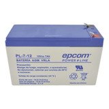 Bateria Epcom Powerline, 12v, 7a/h, Tecnología Agm-vrla