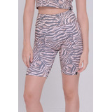 Calza Biker Deportiva Animal Print Luz De Mar