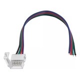 Conector P/cinta Led 5050 Rgb C/cable Simple Pack X 10 Luz Conector Rgb