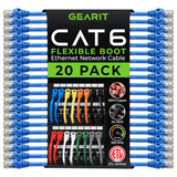 Cable De Conexión Cat6 Gearit, Paquete De 20 Cables Ethernet