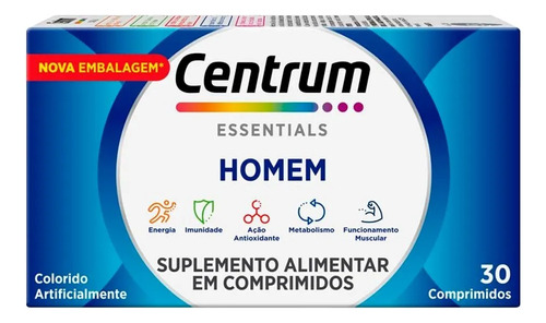 Centrum Essentials Homem A A Zinco 30 Comprimidos