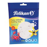 Foamy Pelikan Masa Moldeable 50g Blanco X10 Und