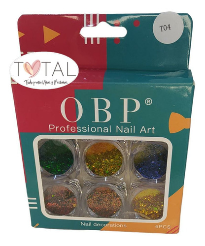 Kit De Glitter  Brillos Para Uñas 18 Piezas En Total 