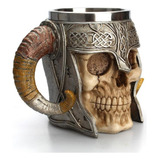 Taza Cráneo Vikingo - Ideal Para Café - Diseño Original -