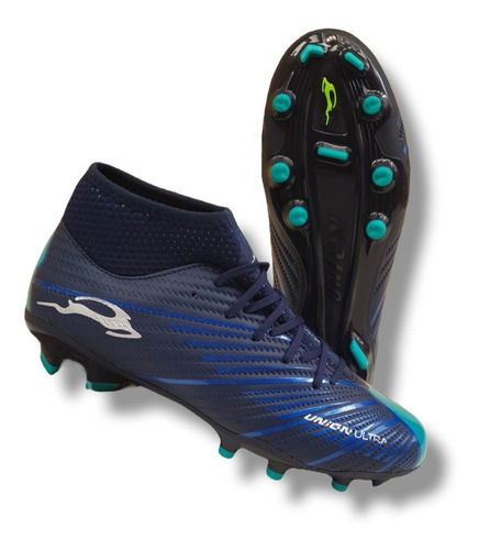 Tenis Futbol Tacos Tachones Union Marino Aqua 2040 Resistent