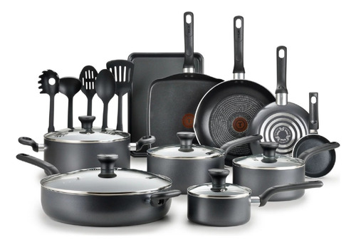 Set De Cocina T-fal Easy Care 20 Piezas - Importado