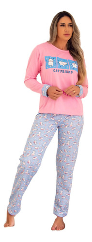 Pijamas Feminino Flanelado