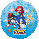 4 Globos Sonic Y Amigos Videojuegos Met 18 Fiesta Decoracion