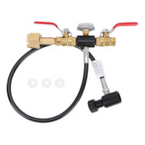 Manguera De Co2 C/adaptador Conector Y Válvula C/manómetro