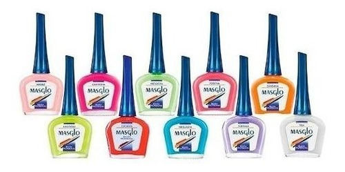 Masglo Esmalte 13,5ml Colores Variados 12 Unidades Env Inmed